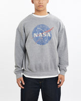 Vintage, NASA, Sweatshirt, The Real Deal, size large, colour Grey, newtown, sydney, australia, thrift store, opshop, preloved, secondhand, sustainable, retro, antique, 70s, 80s, 90s, 2000s, 00s, fashion, clothing, streetwear, trendy, garment, style, boutique, store, shop, archive, sale, cheap, best, top, Sweats and hoodies
