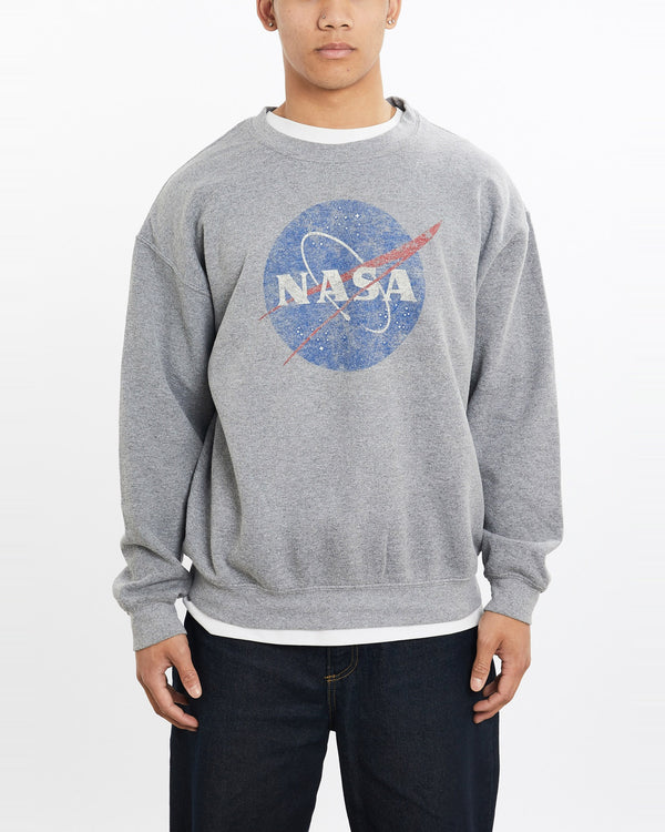 Vintage, NASA, Sweatshirt, The Real Deal, size large, colour Grey, newtown, sydney, australia, thrift store, opshop, preloved, secondhand, sustainable, retro, antique, 70s, 80s, 90s, 2000s, 00s, fashion, clothing, streetwear, trendy, garment, style, boutique, store, shop, archive, sale, cheap, best, top, Sweats and hoodies