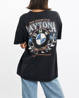 Vintage, Daytona, BMW, Motorcycles, Tee, The Real Deal, size small, colour Black, newtown, sydney, australia, thrift store, opshop, preloved, secondhand, sustainable, retro, antique, 70s, 80s, 90s, 2000s, 00s, fashion, clothing, streetwear, trendy, garment, style, boutique, store, shop, archive, sale, cheap, best, top, T-Shirts