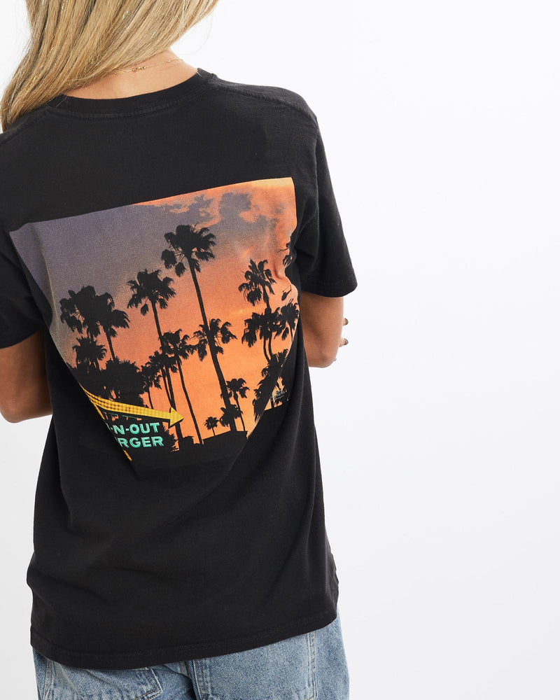 Vintage, In-N-Out, Burger, Tee, The Real Deal, size extra small, colour Black, newtown, sydney, australia, thrift store, opshop, preloved, secondhand, sustainable, retro, antique, 70s, 80s, 90s, 2000s, 00s, fashion, clothing, streetwear, trendy, garment, style, boutique, store, shop, archive, sale, cheap, best, top, T-Shirts