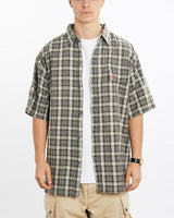 Vintage, 90s, Polo, Ralph, Lauren, Short, Sleeve, Button, Up, Shirt, The Real Deal, size extra large, colour Brown, newtown, sydney, australia, thrift store, opshop, preloved, secondhand, sustainable, retro, antique, 70s, 80s, 90s, 2000s, 00s, fashion, clothing, streetwear, trendy, garment, style, boutique, store, shop, archive, sale, cheap, best, top, Shirts