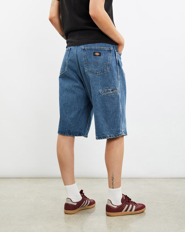 Vintage, Dickies, Denim, Carpenter, Shorts, The Real Deal, size 31", colour Blue, newtown, sydney, australia, thrift store, opshop, preloved, secondhand, sustainable, retro, antique, 70s, 80s, 90s, 2000s, 00s, fashion, clothing, streetwear, trendy, garment, style, boutique, store, shop, archive, sale, cheap, best, top, Shorts