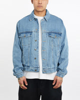 Vintage, Wrangler, Blanket, Lined, Denim, Jacket, The Real Deal, size extra large, colour Blue, newtown, sydney, australia, thrift store, opshop, preloved, secondhand, sustainable, retro, antique, 70s, 80s, 90s, 2000s, 00s, fashion, clothing, streetwear, trendy, garment, style, boutique, store, shop, archive, sale, cheap, best, top, Jackets