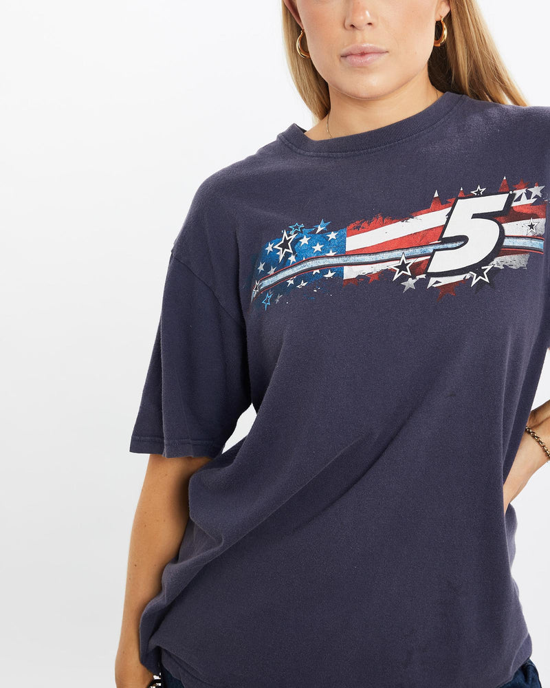 Vintage, Kasey, Kahne, NASCAR, Racing, Tee, The Real Deal, size medium, colour Navy, newtown, sydney, australia, thrift store, opshop, preloved, secondhand, sustainable, retro, antique, 70s, 80s, 90s, 2000s, 00s, fashion, clothing, streetwear, trendy, garment, style, boutique, store, shop, archive, sale, cheap, best, top, T-Shirts