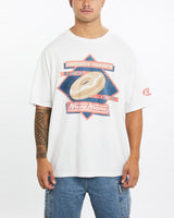 Vintage, 90s, Krispy, Kreme, Tee, The Real Deal, size extra large, colour White, newtown, sydney, australia, thrift store, opshop, preloved, secondhand, sustainable, retro, antique, 70s, 80s, 90s, 2000s, 00s, fashion, clothing, streetwear, trendy, garment, style, boutique, store, shop, archive, sale, cheap, best, top, T-Shirts