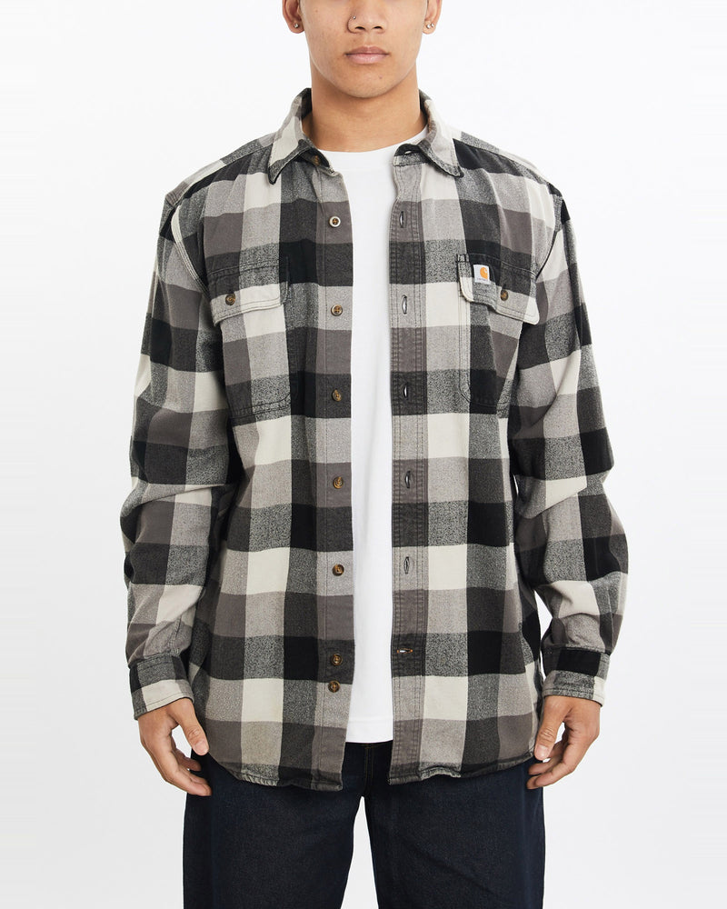 Vintage, Carhartt, Flannelette, Button, Up, Shirt, The Real Deal, size large, colour Multicolour, newtown, sydney, australia, thrift store, opshop, preloved, secondhand, sustainable, retro, antique, 70s, 80s, 90s, 2000s, 00s, fashion, clothing, streetwear, trendy, garment, style, boutique, store, shop, archive, sale, cheap, best, top, Shirts