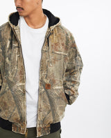 Vintage, 90s, Carhartt, Realtree, Camo, Active', Jacket, The Real Deal, size large, colour Green, newtown, sydney, australia, thrift store, opshop, preloved, secondhand, sustainable, retro, antique, 70s, 80s, 90s, 2000s, 00s, fashion, clothing, streetwear, trendy, garment, style, boutique, store, shop, archive, sale, cheap, best, top, Jackets