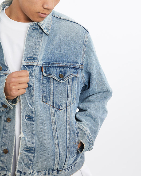 Vintage, Levi's, Orange, Tab, Denim, Jacket, The Real Deal, size large, colour Blue, newtown, sydney, australia, thrift store, opshop, preloved, secondhand, sustainable, retro, antique, 70s, 80s, 90s, 2000s, 00s, fashion, clothing, streetwear, trendy, garment, style, boutique, store, shop, archive, sale, cheap, best, top, Jackets