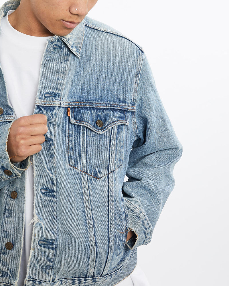 Vintage, Levi's, Orange, Tab, Denim, Jacket, The Real Deal, size large, colour Blue, newtown, sydney, australia, thrift store, opshop, preloved, secondhand, sustainable, retro, antique, 70s, 80s, 90s, 2000s, 00s, fashion, clothing, streetwear, trendy, garment, style, boutique, store, shop, archive, sale, cheap, best, top, Jackets