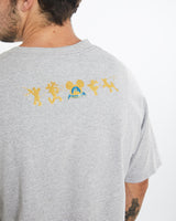 Vintage, 90s, Disney, Mickey, Mouse, Walt, Disney, World, Tee, The Real Deal, size large, colour Grey, newtown, sydney, australia, thrift store, opshop, preloved, secondhand, sustainable, retro, antique, 70s, 80s, 90s, 2000s, 00s, fashion, clothing, streetwear, trendy, garment, style, boutique, store, shop, archive, sale, cheap, best, top, T-Shirts