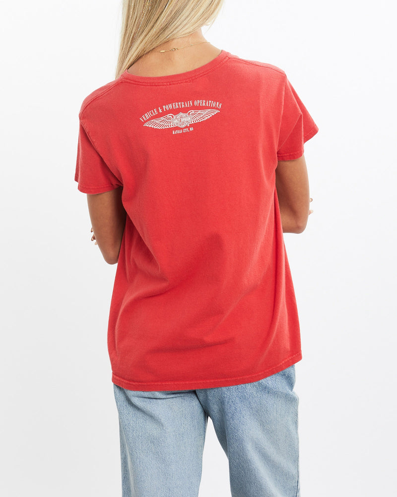 Vintage, Harley, Davidson, Tee, The Real Deal, size extra small, colour Red, newtown, sydney, australia, thrift store, opshop, preloved, secondhand, sustainable, retro, antique, 70s, 80s, 90s, 2000s, 00s, fashion, clothing, streetwear, trendy, garment, style, boutique, store, shop, archive, sale, cheap, best, top, T-Shirts