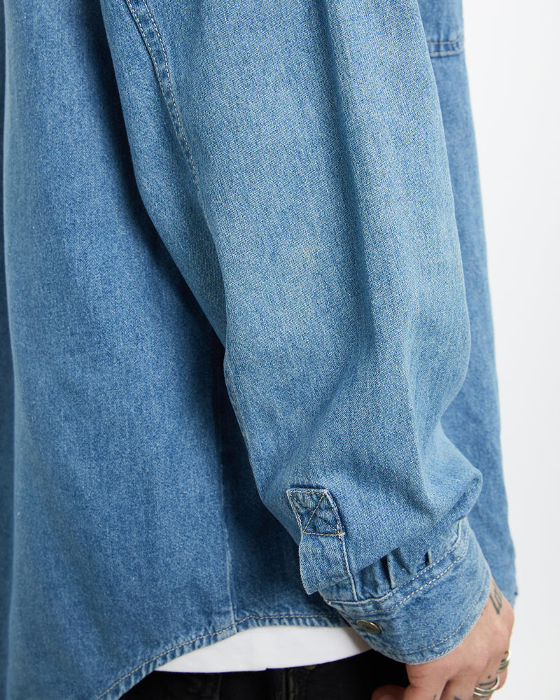 Vintage 90s Levi's Denim Button Up Shirt <br>L , The Real Deal , newtown, sydney, australia, thrift store, opshop, preloved, secondhand, sustainable, retro, antique, 70s, 80s, 90s, 2000s, 00s, fashion, clothing, streetwear, trendy, garment, style, boutique, store, shop, archive, sale, cheap, best, top