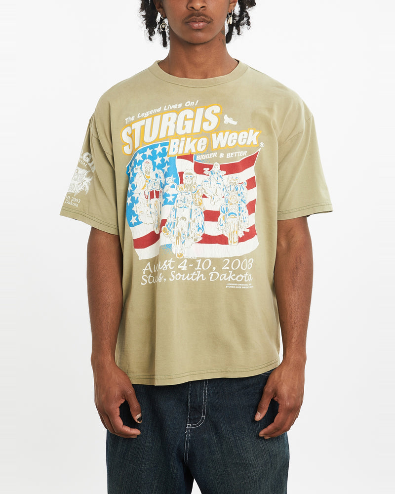 Vintage Sturgis Bike Week Tee <br>L , The Real Deal , newtown, sydney, australia, thrift store, opshop, preloved, secondhand, sustainable, retro, antique, 70s, 80s, 90s, 2000s, 00s, fashion, clothing, streetwear, trendy, garment, style, boutique, store, shop, archive, sale, cheap, best, top