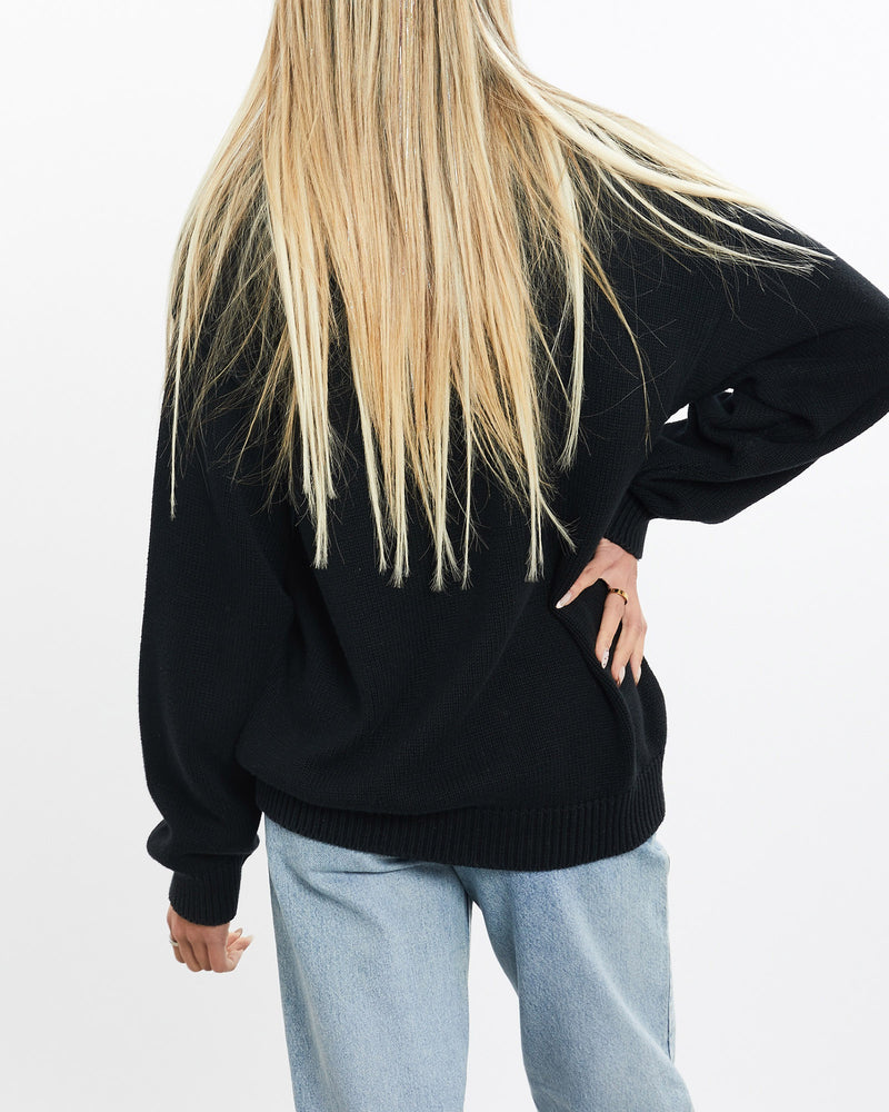 Vintage, 90s, Polo, Ralph, Lauren, Knit, Sweater, The Real Deal, size small, colour Black, newtown, sydney, australia, thrift store, opshop, preloved, secondhand, sustainable, retro, antique, 70s, 80s, 90s, 2000s, 00s, fashion, clothing, streetwear, trendy, garment, style, boutique, store, shop, archive, sale, cheap, best, top, Sweats and hoodies