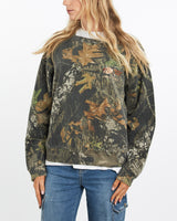 Vintage, 90s, Outdoor, World, Realtree, Camo, Sweatshirt, The Real Deal, size medium, colour Green, newtown, sydney, australia, thrift store, opshop, preloved, secondhand, sustainable, retro, antique, 70s, 80s, 90s, 2000s, 00s, fashion, clothing, streetwear, trendy, garment, style, boutique, store, shop, archive, sale, cheap, best, top, Sweats and hoodies