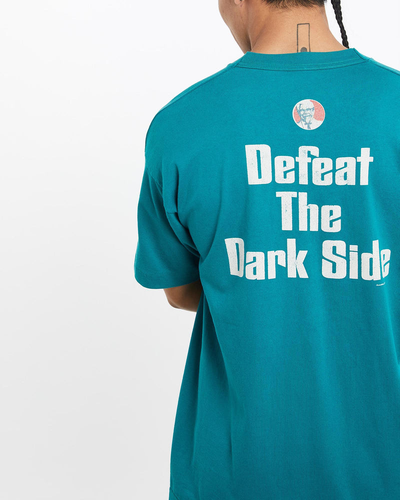 Vintage, 1999, Star, Wars, Episode, 1, KFC, Promo, Tee, The Real Deal, size large, colour Green, newtown, sydney, australia, thrift store, opshop, preloved, secondhand, sustainable, retro, antique, 70s, 80s, 90s, 2000s, 00s, fashion, clothing, streetwear, trendy, garment, style, boutique, store, shop, archive, sale, cheap, best, top, T-Shirts