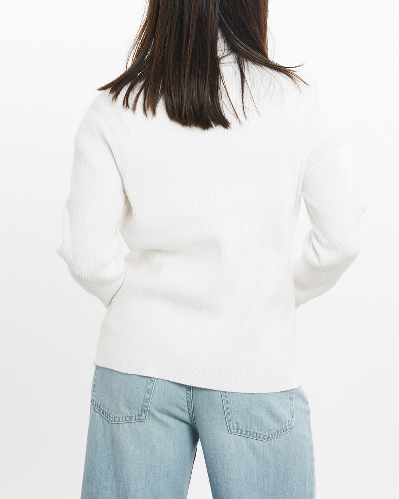 Vintage, Lauren, Ralph, Lauren, Turtleneck, Sweater, The Real Deal, size double extra small, colour White, newtown, sydney, australia, thrift store, opshop, preloved, secondhand, sustainable, retro, antique, 70s, 80s, 90s, 2000s, 00s, fashion, clothing, streetwear, trendy, garment, style, boutique, store, shop, archive, sale, cheap, best, top, Sweats and hoodies