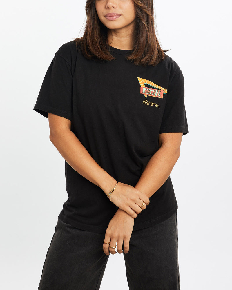 Vintage, In-N-Out, Burger, Tee, The Real Deal, size extra small, colour Black, newtown, sydney, australia, thrift store, opshop, preloved, secondhand, sustainable, retro, antique, 70s, 80s, 90s, 2000s, 00s, fashion, clothing, streetwear, trendy, garment, style, boutique, store, shop, archive, sale, cheap, best, top, T-Shirts