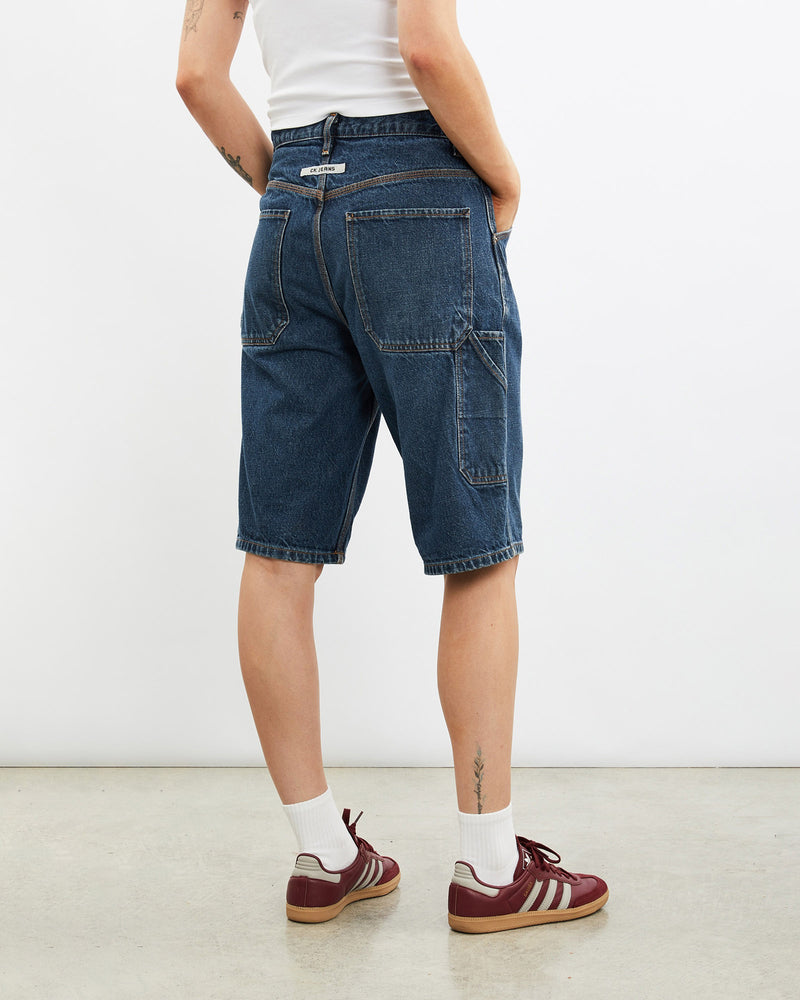 Vintage, Calvin, Klein, Denim, Carpenter, Shorts, The Real Deal, size 31", colour Blue, newtown, sydney, australia, thrift store, opshop, preloved, secondhand, sustainable, retro, antique, 70s, 80s, 90s, 2000s, 00s, fashion, clothing, streetwear, trendy, garment, style, boutique, store, shop, archive, sale, cheap, best, top, Shorts