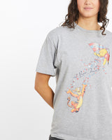 Vintage, Disney, Winnie, The, Pooh, Tee, The Real Deal, size medium, colour Grey, newtown, sydney, australia, thrift store, opshop, preloved, secondhand, sustainable, retro, antique, 70s, 80s, 90s, 2000s, 00s, fashion, clothing, streetwear, trendy, garment, style, boutique, store, shop, archive, sale, cheap, best, top, T-Shirts