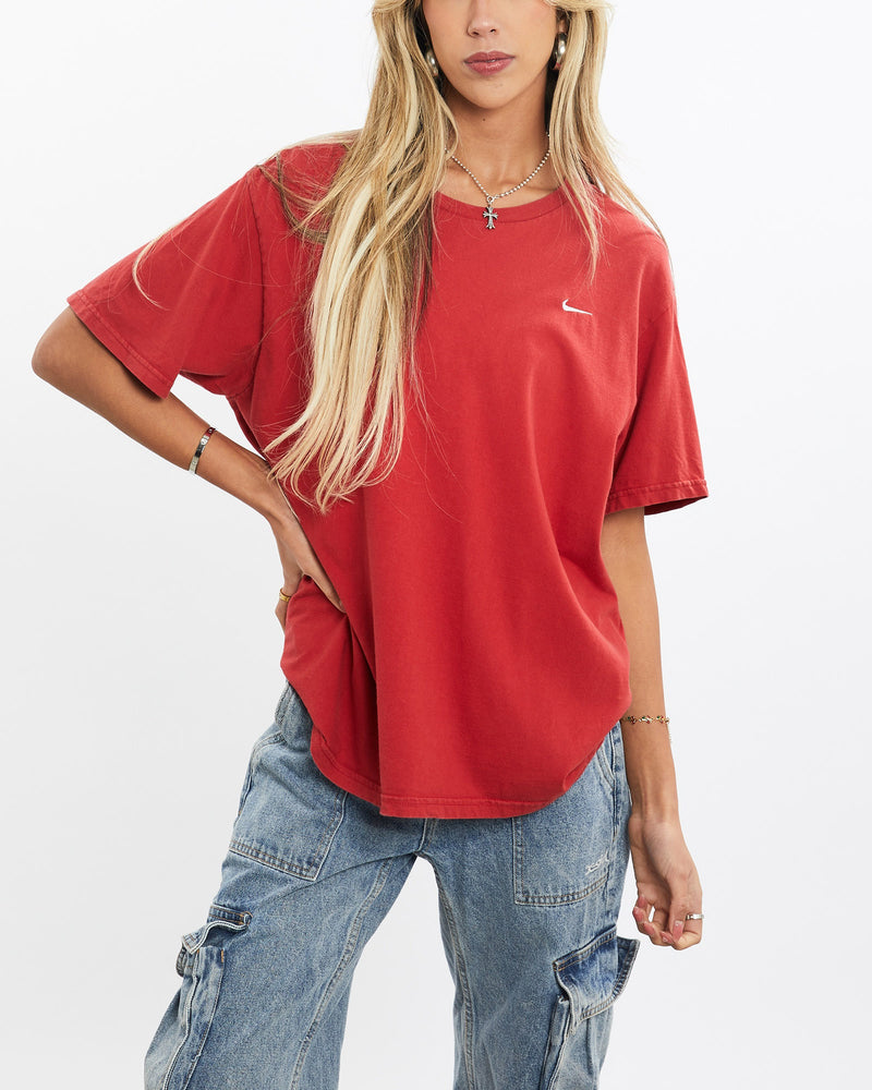 Vintage, Nike, Tee, The Real Deal, size small, colour Red, newtown, sydney, australia, thrift store, opshop, preloved, secondhand, sustainable, retro, antique, 70s, 80s, 90s, 2000s, 00s, fashion, clothing, streetwear, trendy, garment, style, boutique, store, shop, archive, sale, cheap, best, top, T-Shirts