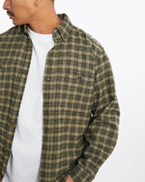 Vintage, Carhartt, Flannelette, Button, Up, Shirt, The Real Deal, size large, colour Green, newtown, sydney, australia, thrift store, opshop, preloved, secondhand, sustainable, retro, antique, 70s, 80s, 90s, 2000s, 00s, fashion, clothing, streetwear, trendy, garment, style, boutique, store, shop, archive, sale, cheap, best, top, Shirts