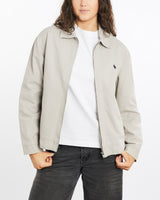 Vintage, 90s, Polo, Ralph, Lauren, Harrington, Jacket, The Real Deal, size medium, colour Grey, newtown, sydney, australia, thrift store, opshop, preloved, secondhand, sustainable, retro, antique, 70s, 80s, 90s, 2000s, 00s, fashion, clothing, streetwear, trendy, garment, style, boutique, store, shop, archive, sale, cheap, best, top, Jackets