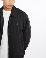 Vintage, 90s, Polo, Ralph, Lauren, Harrington, Jacket, The Real Deal, size extra large, colour Black, newtown, sydney, australia, thrift store, opshop, preloved, secondhand, sustainable, retro, antique, 70s, 80s, 90s, 2000s, 00s, fashion, clothing, streetwear, trendy, garment, style, boutique, store, shop, archive, sale, cheap, best, top, Jackets