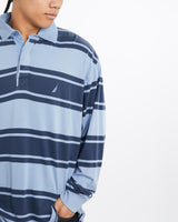 Vintage, Nautica, Rugby, Shirt, The Real Deal, size large, colour Multicolour, newtown, sydney, australia, thrift store, opshop, preloved, secondhand, sustainable, retro, antique, 70s, 80s, 90s, 2000s, 00s, fashion, clothing, streetwear, trendy, garment, style, boutique, store, shop, archive, sale, cheap, best, top, Shirts