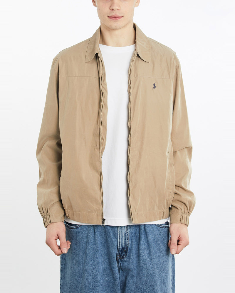 Vintage, 90s, Polo, Ralph, Lauren, Harrington, Jacket, The Real Deal, size extra large, colour Beige, newtown, sydney, australia, thrift store, opshop, preloved, secondhand, sustainable, retro, antique, 70s, 80s, 90s, 2000s, 00s, fashion, clothing, streetwear, trendy, garment, style, boutique, store, shop, archive, sale, cheap, best, top, Jackets