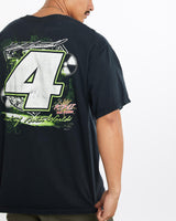 Vintage, Carmichael, NASCAR, Racing, Tee, The Real Deal, size large, colour Black, newtown, sydney, australia, thrift store, opshop, preloved, secondhand, sustainable, retro, antique, 70s, 80s, 90s, 2000s, 00s, fashion, clothing, streetwear, trendy, garment, style, boutique, store, shop, archive, sale, cheap, best, top, T-Shirts