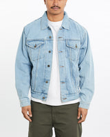 Vintage, 90s, Wrangler, Denim, Jacket, The Real Deal, size large, colour Blue, newtown, sydney, australia, thrift store, opshop, preloved, secondhand, sustainable, retro, antique, 70s, 80s, 90s, 2000s, 00s, fashion, clothing, streetwear, trendy, garment, style, boutique, store, shop, archive, sale, cheap, best, top, Jackets