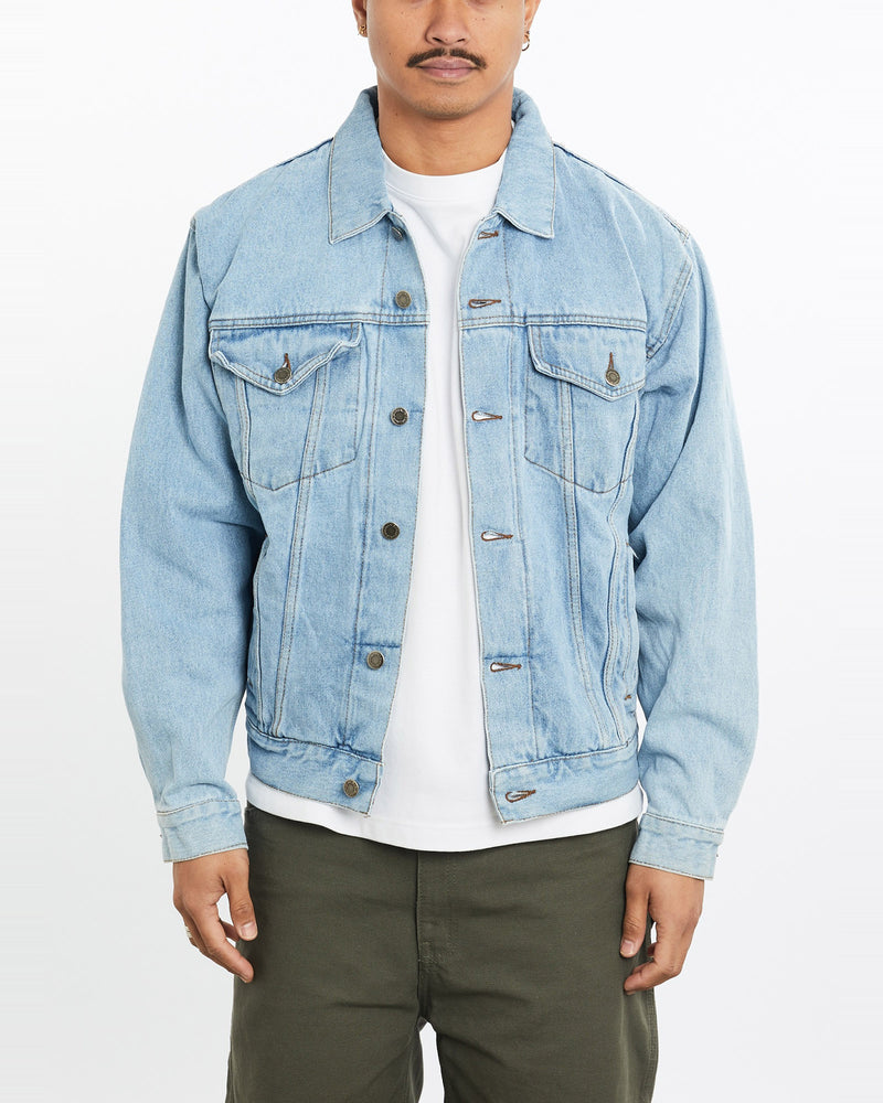 Vintage, 90s, Wrangler, Denim, Jacket, The Real Deal, size large, colour Blue, newtown, sydney, australia, thrift store, opshop, preloved, secondhand, sustainable, retro, antique, 70s, 80s, 90s, 2000s, 00s, fashion, clothing, streetwear, trendy, garment, style, boutique, store, shop, archive, sale, cheap, best, top, Jackets