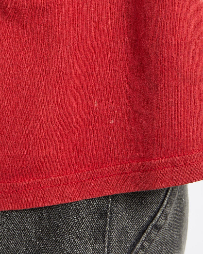 Vintage, Nike, Tee, The Real Deal, size large, colour Red, newtown, sydney, australia, thrift store, opshop, preloved, secondhand, sustainable, retro, antique, 70s, 80s, 90s, 2000s, 00s, fashion, clothing, streetwear, trendy, garment, style, boutique, store, shop, archive, sale, cheap, best, top, T-Shirts