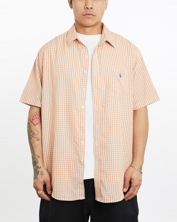 Vintage, 90s, Polo, Ralph, Lauren, Short, Sleeve, Button, Up, Shirt, The Real Deal, size extra large, colour Multicolour, newtown, sydney, australia, thrift store, opshop, preloved, secondhand, sustainable, retro, antique, 70s, 80s, 90s, 2000s, 00s, fashion, clothing, streetwear, trendy, garment, style, boutique, store, shop, archive, sale, cheap, best, top, Shirts