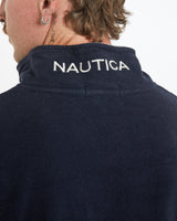 Vintage 90s Nautica Quarter Zip Fleece Sweatshirt <br>L , The Real Deal , newtown, sydney, australia, thrift store, opshop, preloved, secondhand, sustainable, retro, antique, 70s, 80s, 90s, 2000s, 00s, fashion, clothing, streetwear, trendy, garment, style, boutique, store, shop, archive, sale, cheap, best, top