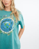 Vintage, 90s, Earth, Wildlife, Tee, The Real Deal, size medium, colour Green, newtown, sydney, australia, thrift store, opshop, preloved, secondhand, sustainable, retro, antique, 70s, 80s, 90s, 2000s, 00s, fashion, clothing, streetwear, trendy, garment, style, boutique, store, shop, archive, sale, cheap, best, top, T-Shirts