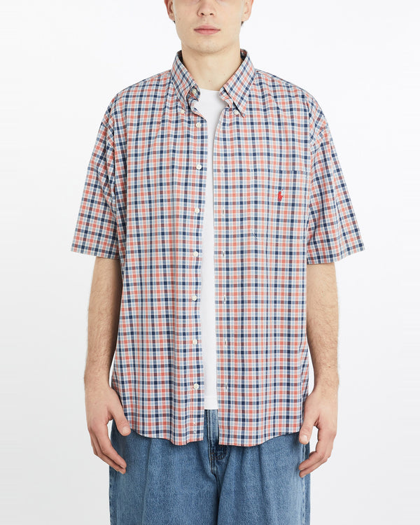 Vintage, 90s, Polo, Ralph, Lauren, Short, Sleeve, Button, Up, Shirt, The Real Deal, size extra large, colour Multicolour, newtown, sydney, australia, thrift store, opshop, preloved, secondhand, sustainable, retro, antique, 70s, 80s, 90s, 2000s, 00s, fashion, clothing, streetwear, trendy, garment, style, boutique, store, shop, archive, sale, cheap, best, top, Shirts