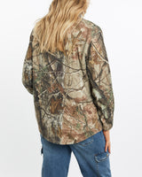 Vintage, Realtree, Camo, Quarter, Zip, Sweatshirt, The Real Deal, size medium, colour Green, newtown, sydney, australia, thrift store, opshop, preloved, secondhand, sustainable, retro, antique, 70s, 80s, 90s, 2000s, 00s, fashion, clothing, streetwear, trendy, garment, style, boutique, store, shop, archive, sale, cheap, best, top, Sweats and hoodies