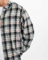 Vintage, Carhartt, Flannelette, Button, Up, Shirt, The Real Deal, size large, colour Multicolour, newtown, sydney, australia, thrift store, opshop, preloved, secondhand, sustainable, retro, antique, 70s, 80s, 90s, 2000s, 00s, fashion, clothing, streetwear, trendy, garment, style, boutique, store, shop, archive, sale, cheap, best, top, Shirts