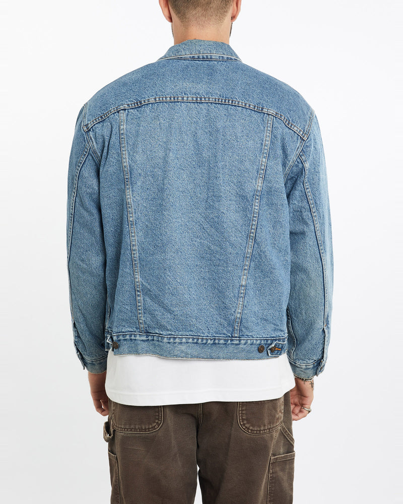Vintage, 90s, Levi's, Flannel, Lined, Denim, Jacket, The Real Deal, size large, colour Blue, newtown, sydney, australia, thrift store, opshop, preloved, secondhand, sustainable, retro, antique, 70s, 80s, 90s, 2000s, 00s, fashion, clothing, streetwear, trendy, garment, style, boutique, store, shop, archive, sale, cheap, best, top, Jackets