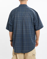 Vintage, 90s, Polo, Ralph, Lauren, Short, Sleeve, Button, Up, Shirt, The Real Deal, size extra large, colour Navy, newtown, sydney, australia, thrift store, opshop, preloved, secondhand, sustainable, retro, antique, 70s, 80s, 90s, 2000s, 00s, fashion, clothing, streetwear, trendy, garment, style, boutique, store, shop, archive, sale, cheap, best, top, Shirts