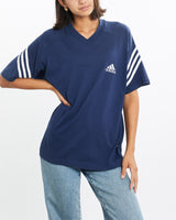 Vintage, 90s, Adidas, Tee, The Real Deal, size small, colour Navy, newtown, sydney, australia, thrift store, opshop, preloved, secondhand, sustainable, retro, antique, 70s, 80s, 90s, 2000s, 00s, fashion, clothing, streetwear, trendy, garment, style, boutique, store, shop, archive, sale, cheap, best, top, T-Shirts