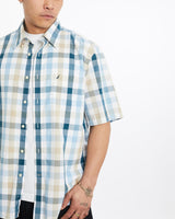 Vintage, Nautica, Short, Sleeve, Button, Up, Shirt, The Real Deal, size extra large, colour Multicolour, newtown, sydney, australia, thrift store, opshop, preloved, secondhand, sustainable, retro, antique, 70s, 80s, 90s, 2000s, 00s, fashion, clothing, streetwear, trendy, garment, style, boutique, store, shop, archive, sale, cheap, best, top, Shirts