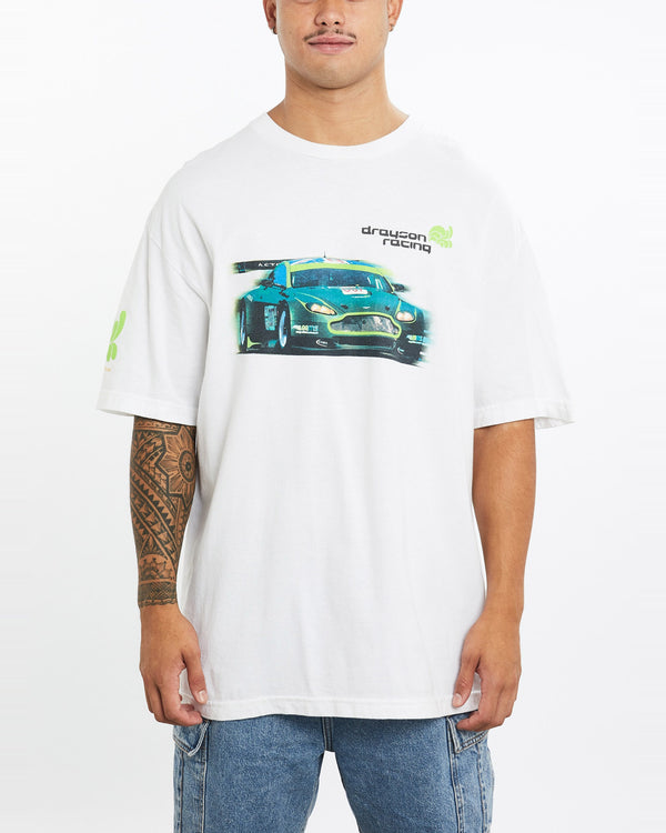 Vintage, Paul, Drayson, Racing, Tee, The Real Deal, size extra large, colour White, newtown, sydney, australia, thrift store, opshop, preloved, secondhand, sustainable, retro, antique, 70s, 80s, 90s, 2000s, 00s, fashion, clothing, streetwear, trendy, garment, style, boutique, store, shop, archive, sale, cheap, best, top, T-Shirts