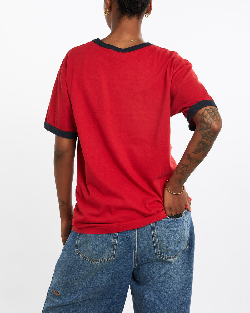 Vintage, Adidas, Tee, The Real Deal, size medium, colour Red, newtown, sydney, australia, thrift store, opshop, preloved, secondhand, sustainable, retro, antique, 70s, 80s, 90s, 2000s, 00s, fashion, clothing, streetwear, trendy, garment, style, boutique, store, shop, archive, sale, cheap, best, top, T-Shirts