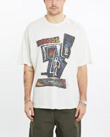 Vintage, 90s, Adidas, Basketball, Tee, The Real Deal, size extra large, colour White, newtown, sydney, australia, thrift store, opshop, preloved, secondhand, sustainable, retro, antique, 70s, 80s, 90s, 2000s, 00s, fashion, clothing, streetwear, trendy, garment, style, boutique, store, shop, archive, sale, cheap, best, top, T-Shirts