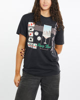 Vintage, 80s, Nevada, Party, Time', Tee, The Real Deal, size medium, colour Black, newtown, sydney, australia, thrift store, opshop, preloved, secondhand, sustainable, retro, antique, 70s, 80s, 90s, 2000s, 00s, fashion, clothing, streetwear, trendy, garment, style, boutique, store, shop, archive, sale, cheap, best, top, T-Shirts