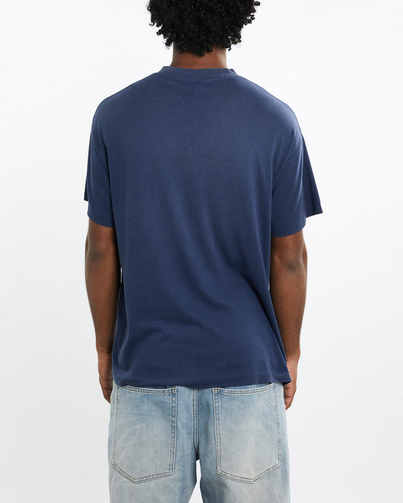 Vintage, 1991, MLB, Minnesota, Twins, Tee, The Real Deal, size medium, colour Navy, newtown, sydney, australia, thrift store, opshop, preloved, secondhand, sustainable, retro, antique, 70s, 80s, 90s, 2000s, 00s, fashion, clothing, streetwear, trendy, garment, style, boutique, store, shop, archive, sale, cheap, best, top, T-Shirts