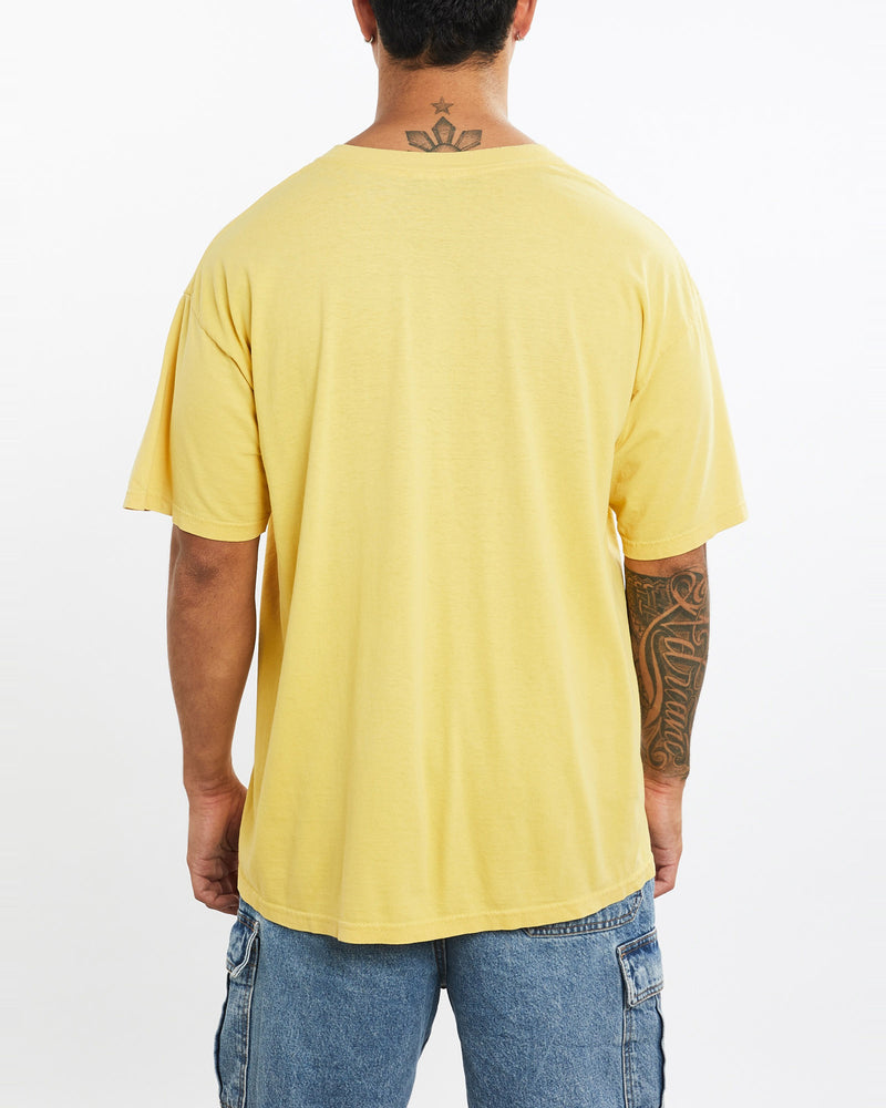 Vintage, 90s, Mickey, Mouse, Walt, Disney, World, Tee, The Real Deal, size extra large, colour Yellow, newtown, sydney, australia, thrift store, opshop, preloved, secondhand, sustainable, retro, antique, 70s, 80s, 90s, 2000s, 00s, fashion, clothing, streetwear, trendy, garment, style, boutique, store, shop, archive, sale, cheap, best, top, T-Shirts